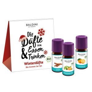 BALDINI Winter 3er Set BioAromen: 100% Natürliche Duftöle für Gemütlichkeit   Jetzt kaufen - Aromatherapie - Wellness - Ernährung und Lifestyle -  Arzneimittel - pharmaphant